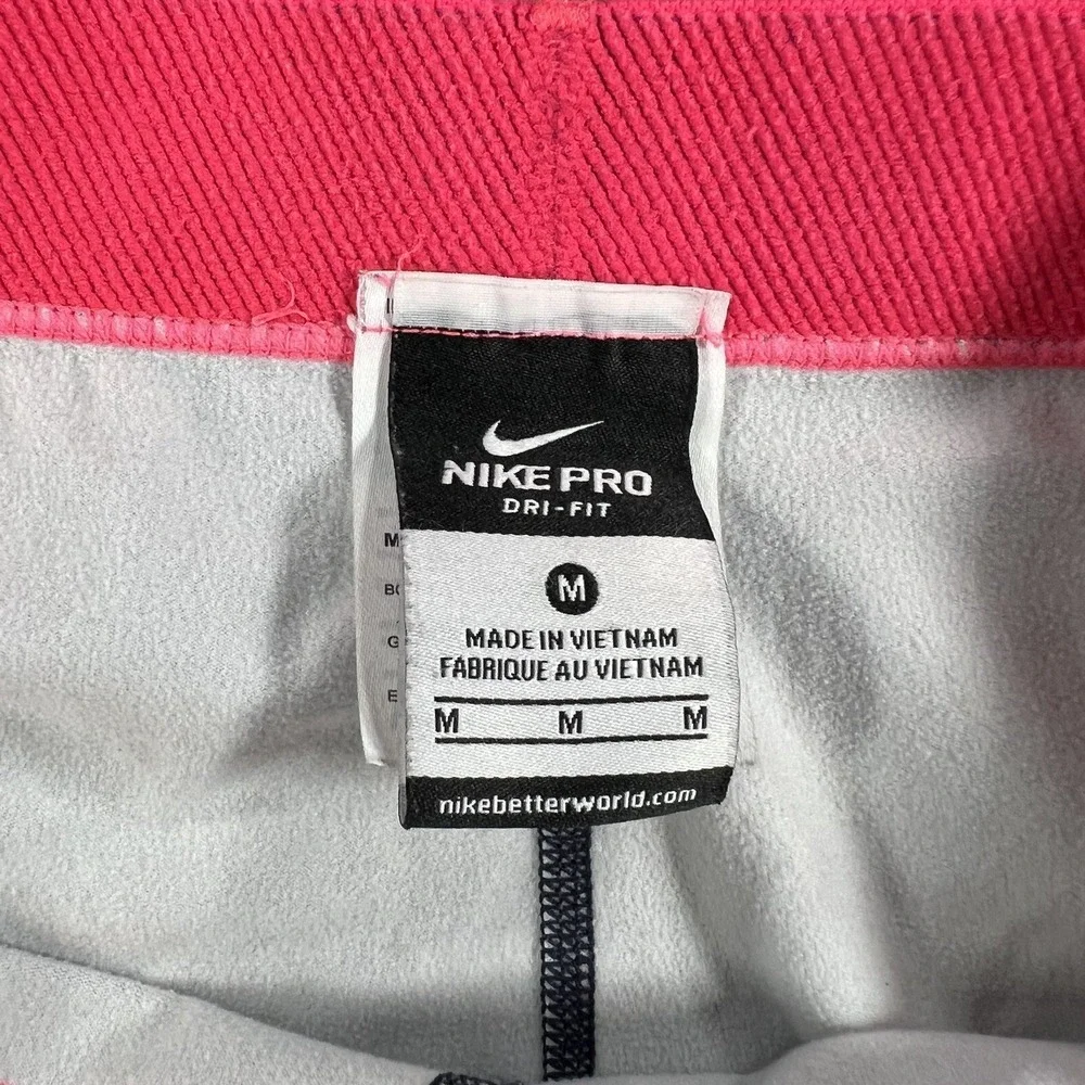 Nike Pro Dri Fit Leggings‎ Womens Medium Purple Pink Gym Training Workout